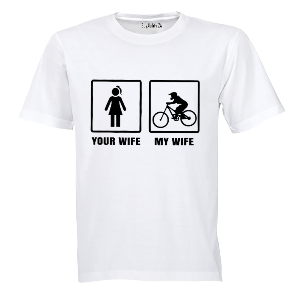 Your Wife vs. My Wife - Motorbike - Adults - T-Shirt
