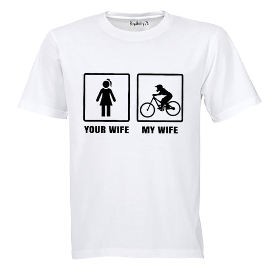 Your Wife vs. My Wife - Motorbike - Adults - T-Shirt
