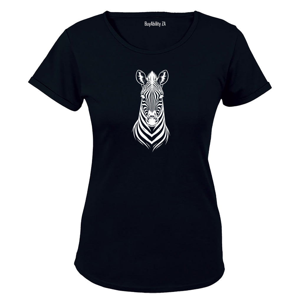 Zebra Gaze - Ladies - T-Shirt - BuyAbility South Africa