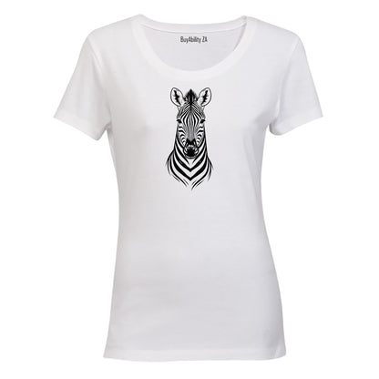 Zebra Gaze - Ladies - T-Shirt - BuyAbility South Africa