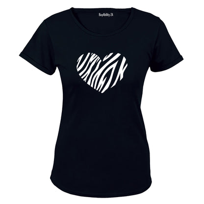 Zebra Heart - Ladies - T-Shirt