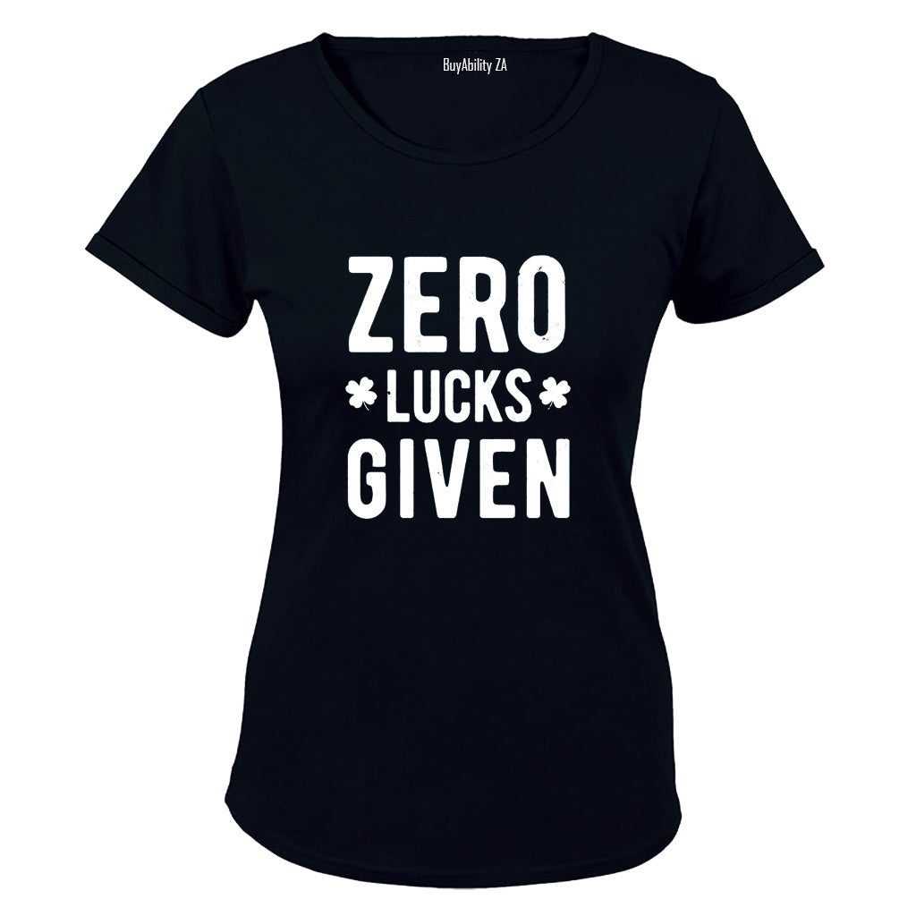 Zero Lucks Given - St. Patrick's Day - Ladies - T-Shirt