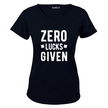 Zero Lucks Given - St. Patrick's Day - Ladies - T-Shirt