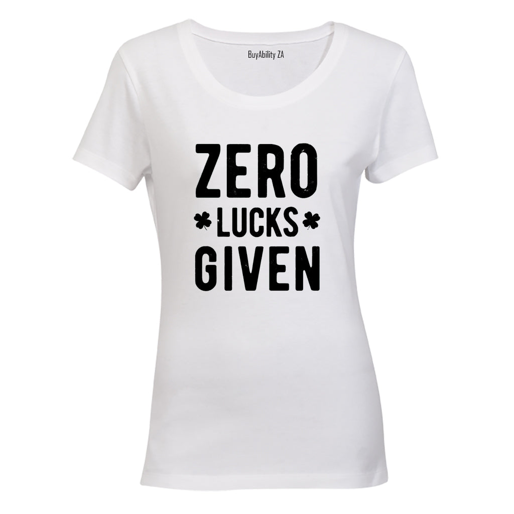 Zero Lucks Given - St. Patrick's Day - Ladies - T-Shirt