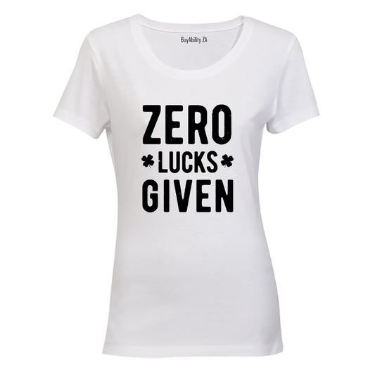 Zero Lucks Given - St. Patrick's Day - Ladies - T-Shirt