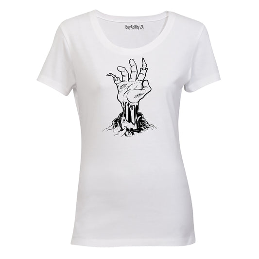 Zombie Hand Escape - Halloween - Ladies - T-Shirt