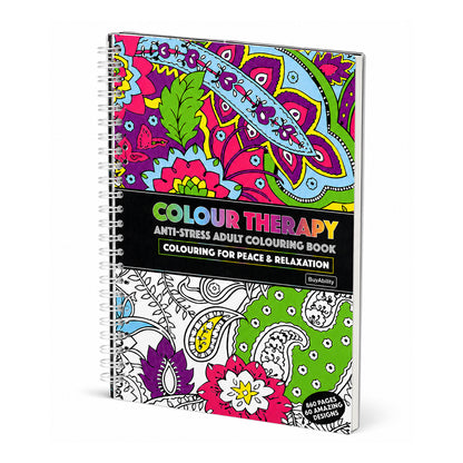 BuyAbility A5 Colour Therapy Spiral Adult Colouring & Relaxation Book