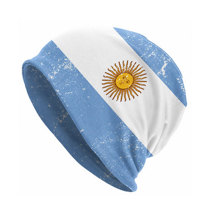 Argentina Flag Polyester Beanie Hat - BuyAbility