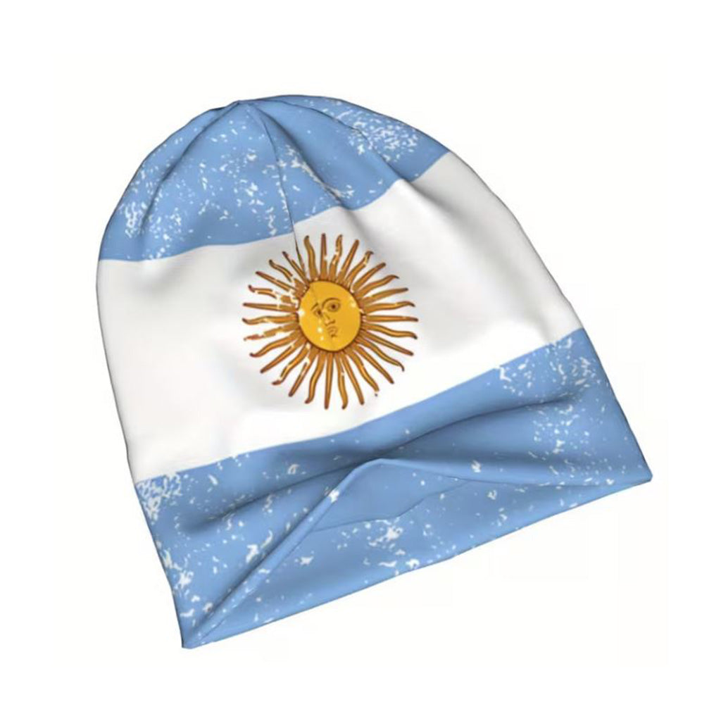 Argentina Flag Polyester Beanie Hat - BuyAbility