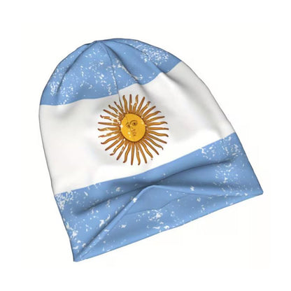Argentina Flag Polyester Beanie Hat - BuyAbility