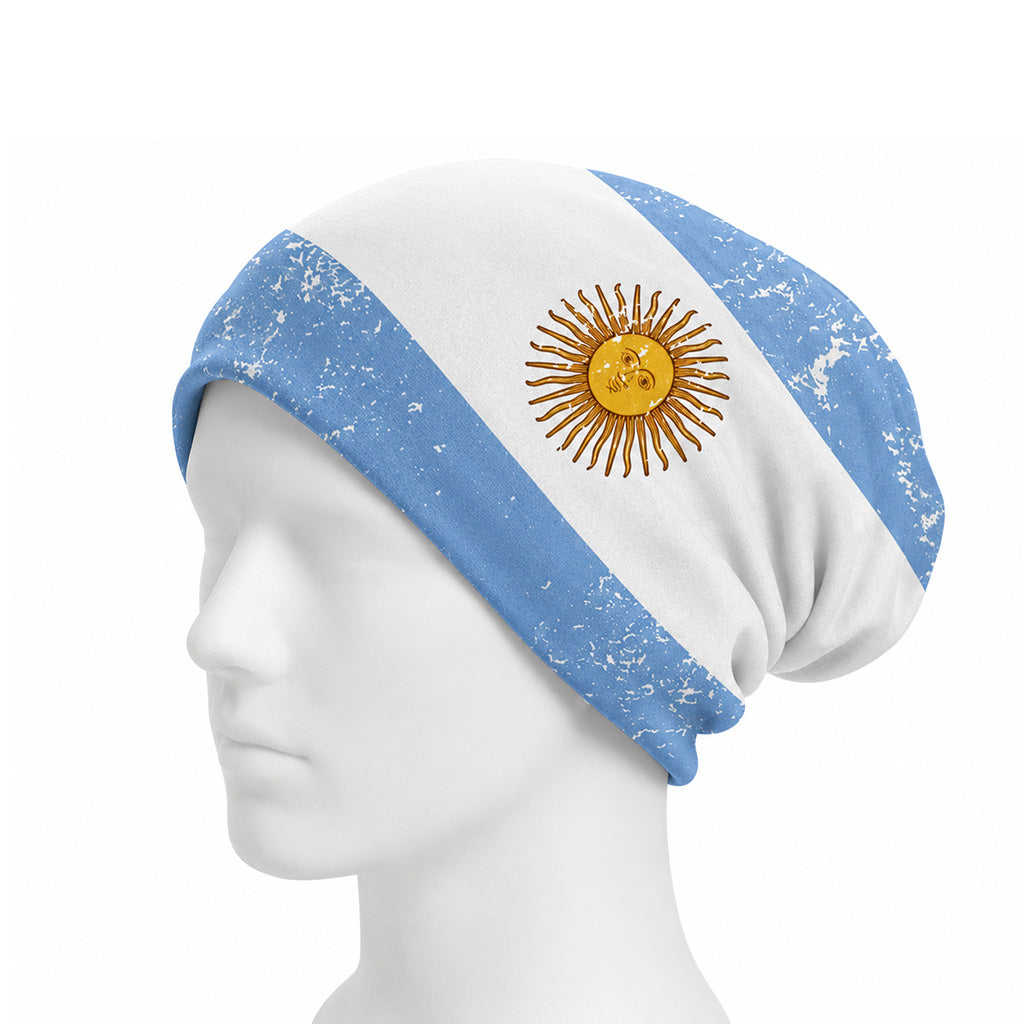 Argentina Flag Polyester Beanie Hat - BuyAbility
