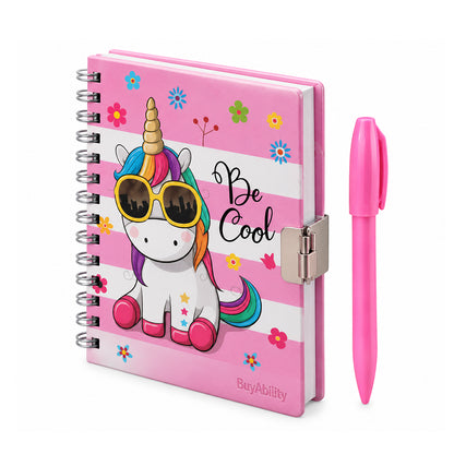 Be Cool Pink Unicorn Notebook & Pen Set