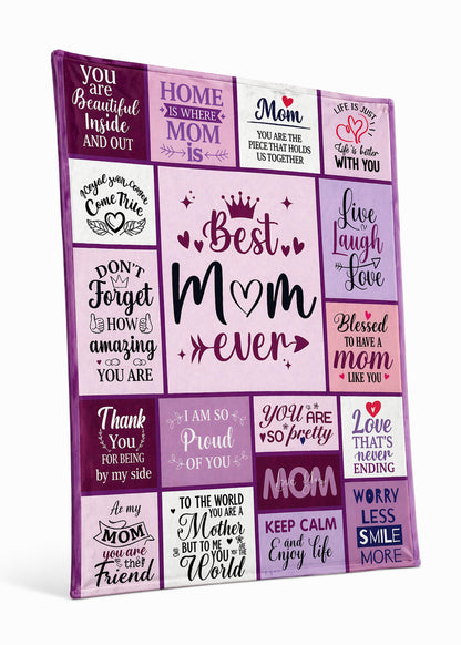 Best Mom Quotes Blanket - 150cm x 200cm - BuyAbility