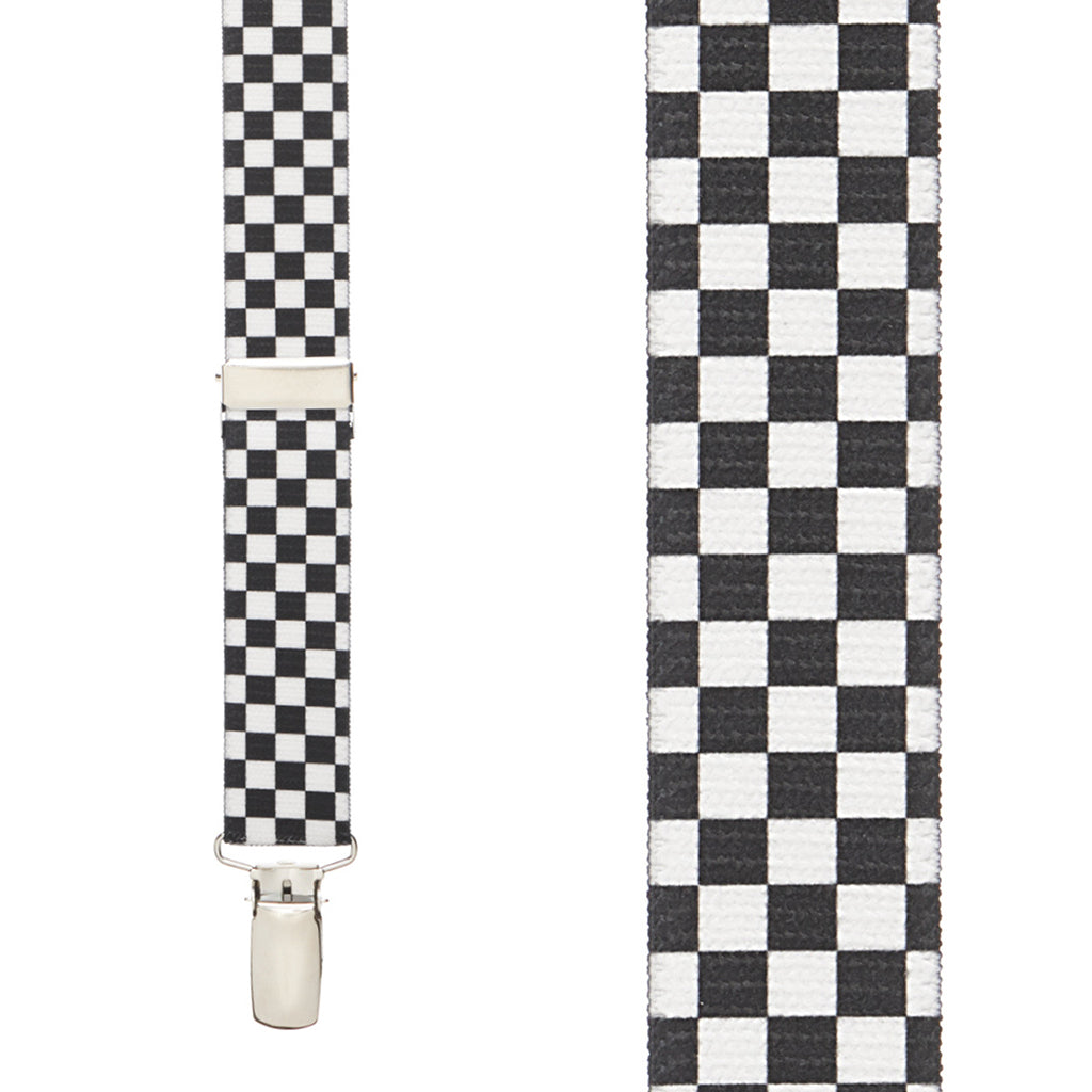 Checkered Pattern Suspenders