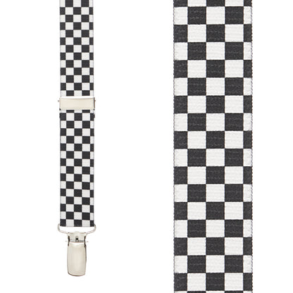 Checkered Pattern Suspenders