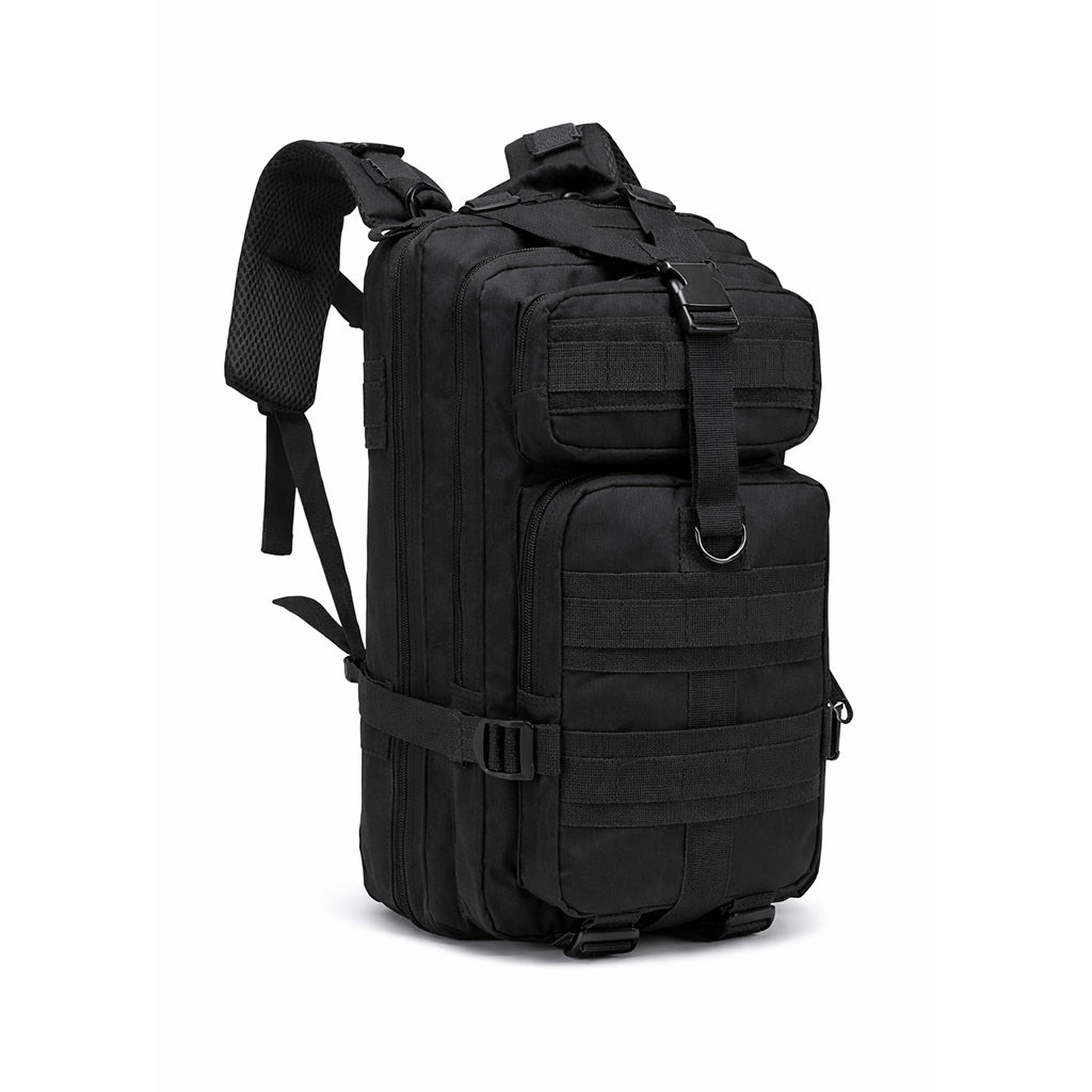 Multi-Compartment Tactical Backpack - 25L - Black