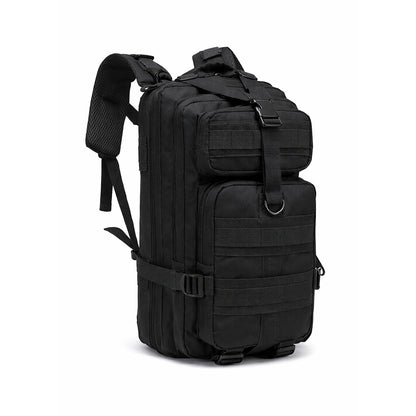 Multi-Compartment Tactical Backpack - 25L - Black