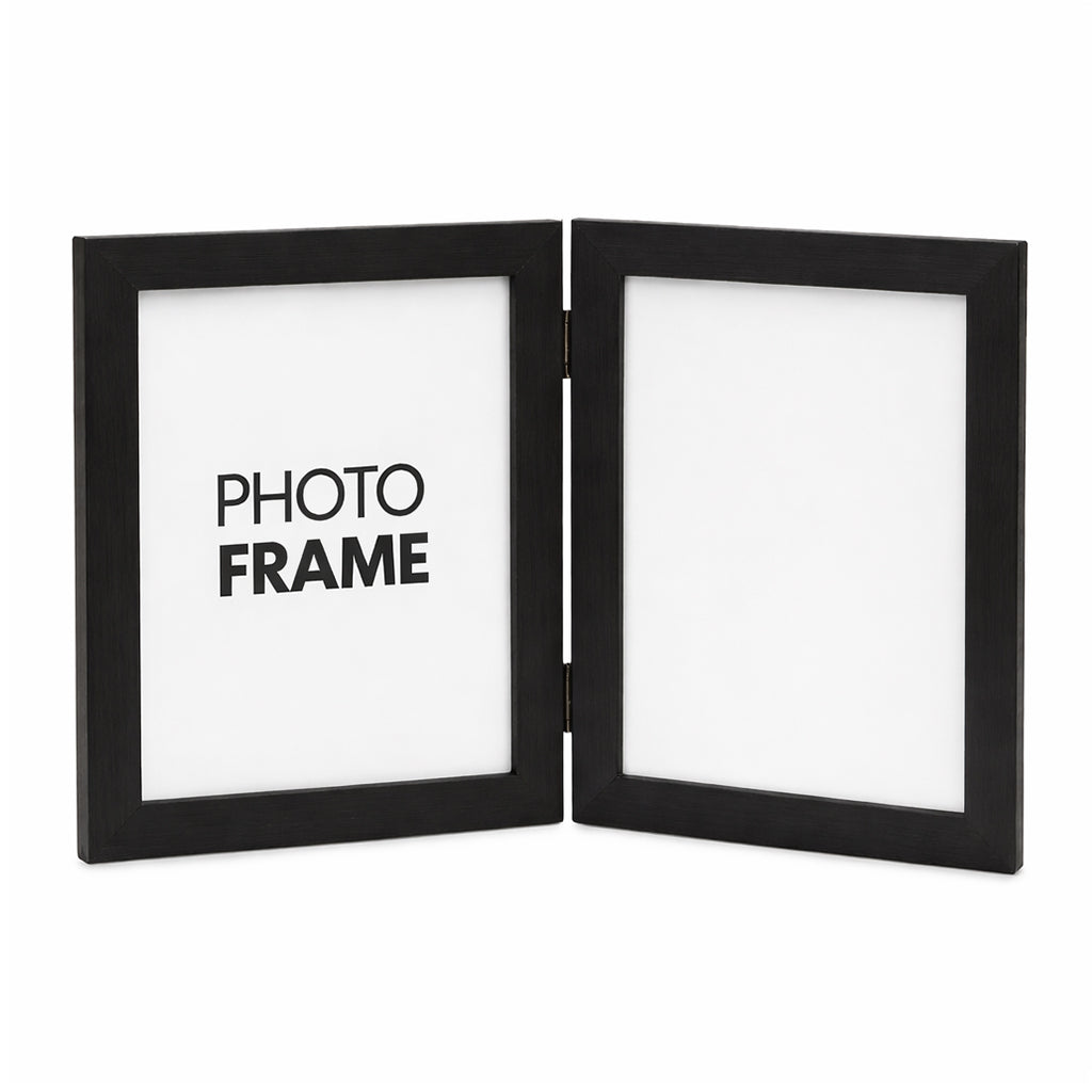 Black Double Photo Frame