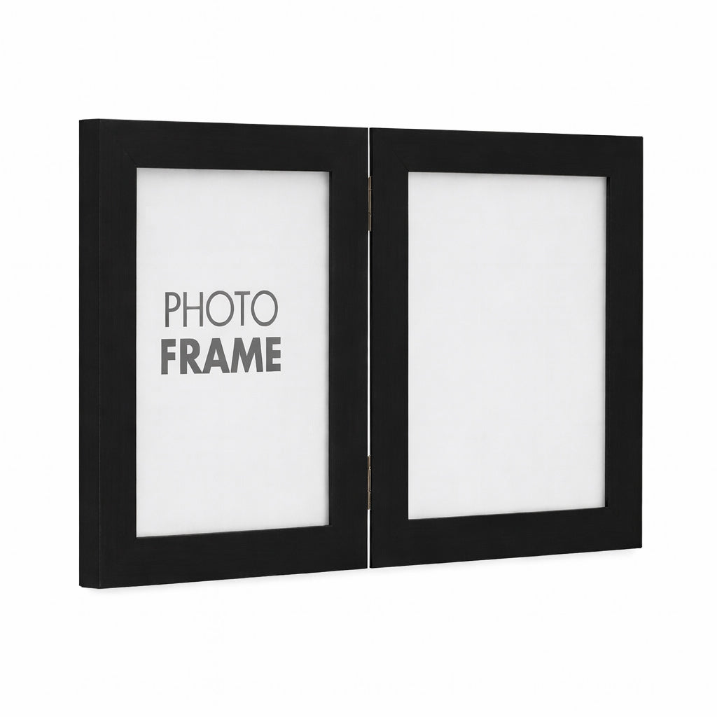 Black Double Photo Frame