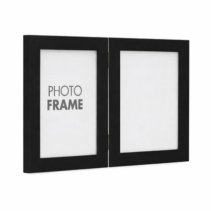 Black Double Photo Frame