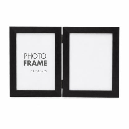 Black Double Photo Frame