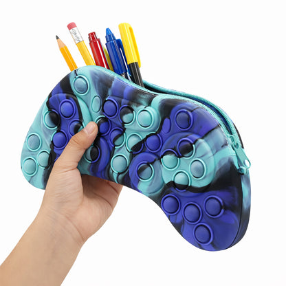 Blue Pop-It Game Controller Pencil Case - BuyAbility