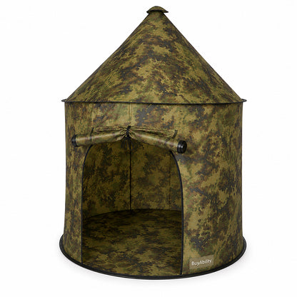 Kids Camouflage Adventure Play Tent - 105 × 130 cm