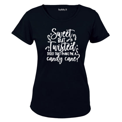 Candy Cane - Christmas - Ladies - T-Shirt - BuyAbility South Africa