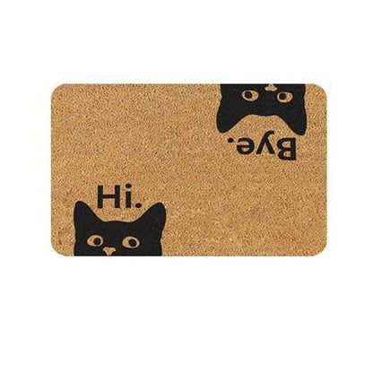 Cat Greeting - Floor Mat