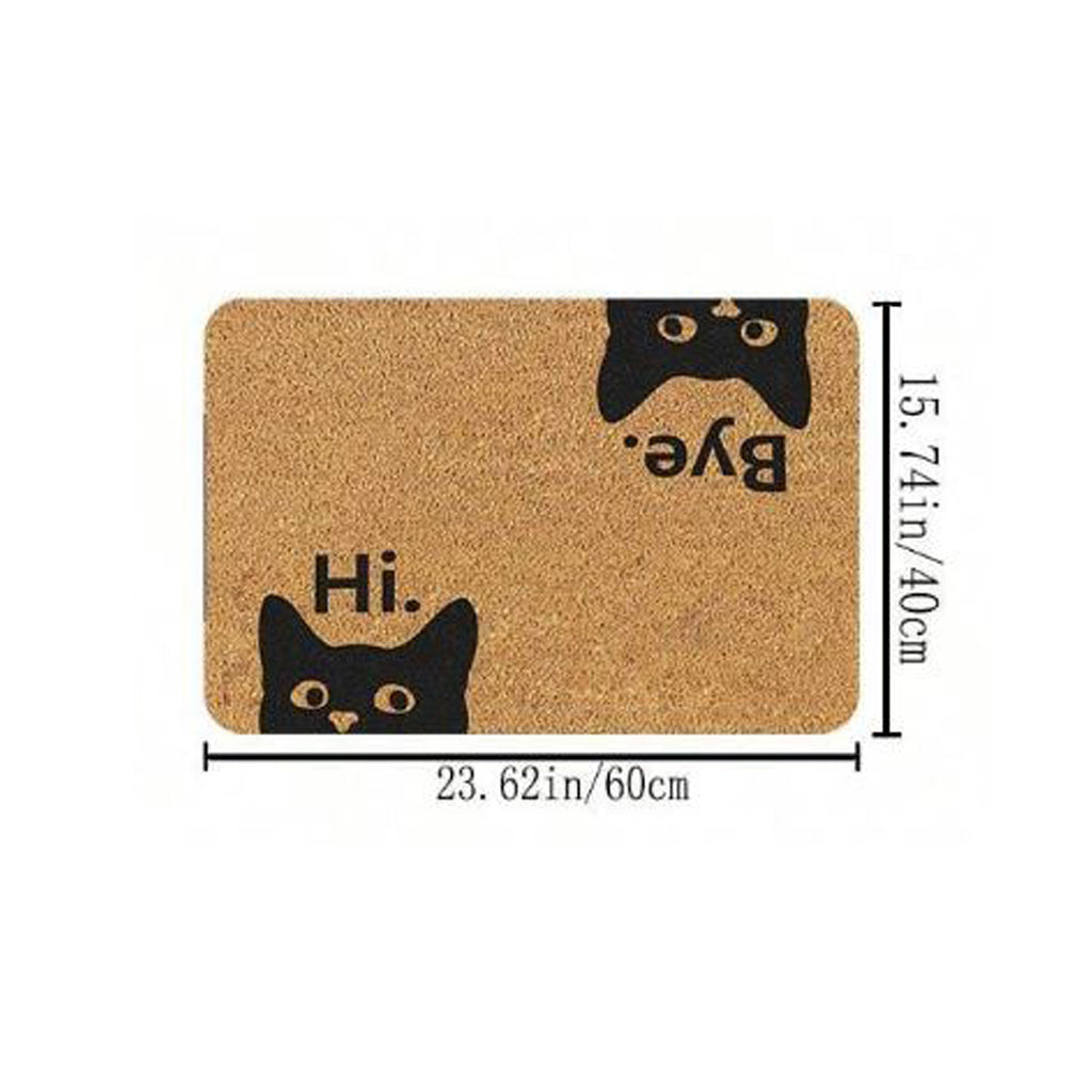 Cat Greeting - Floor Mat