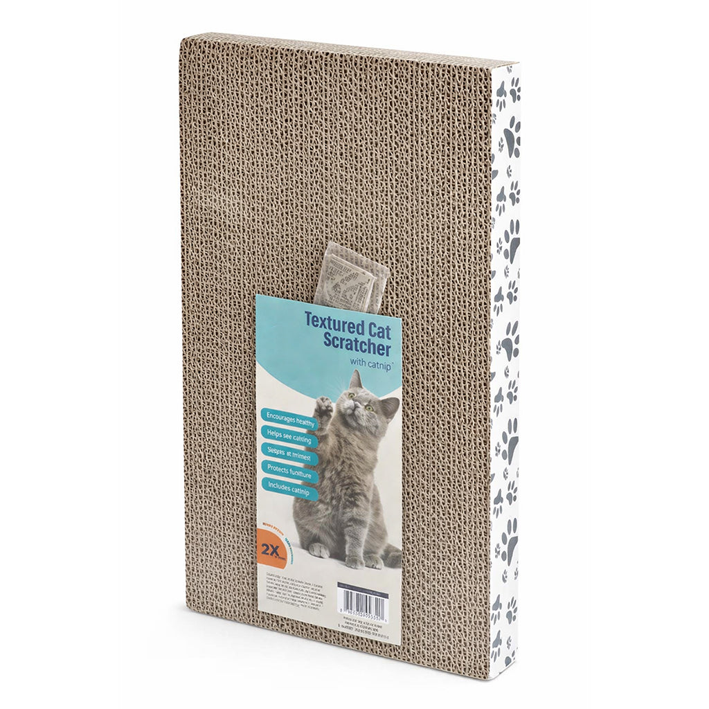 Textured Cat Scratcher with Catnip - BuyAbility