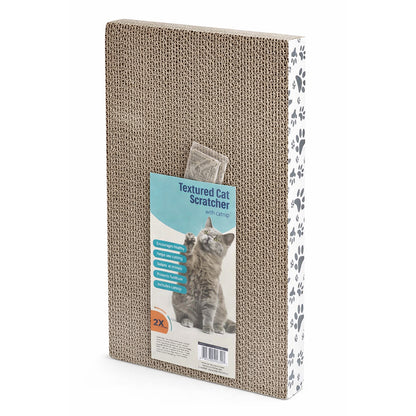 Textured Cat Scratcher with Catnip - BuyAbility