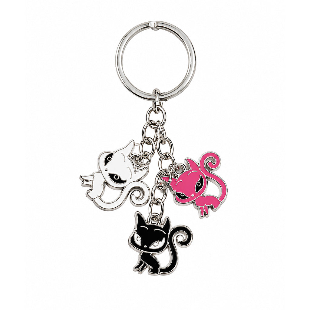 Cats Trio Keyring