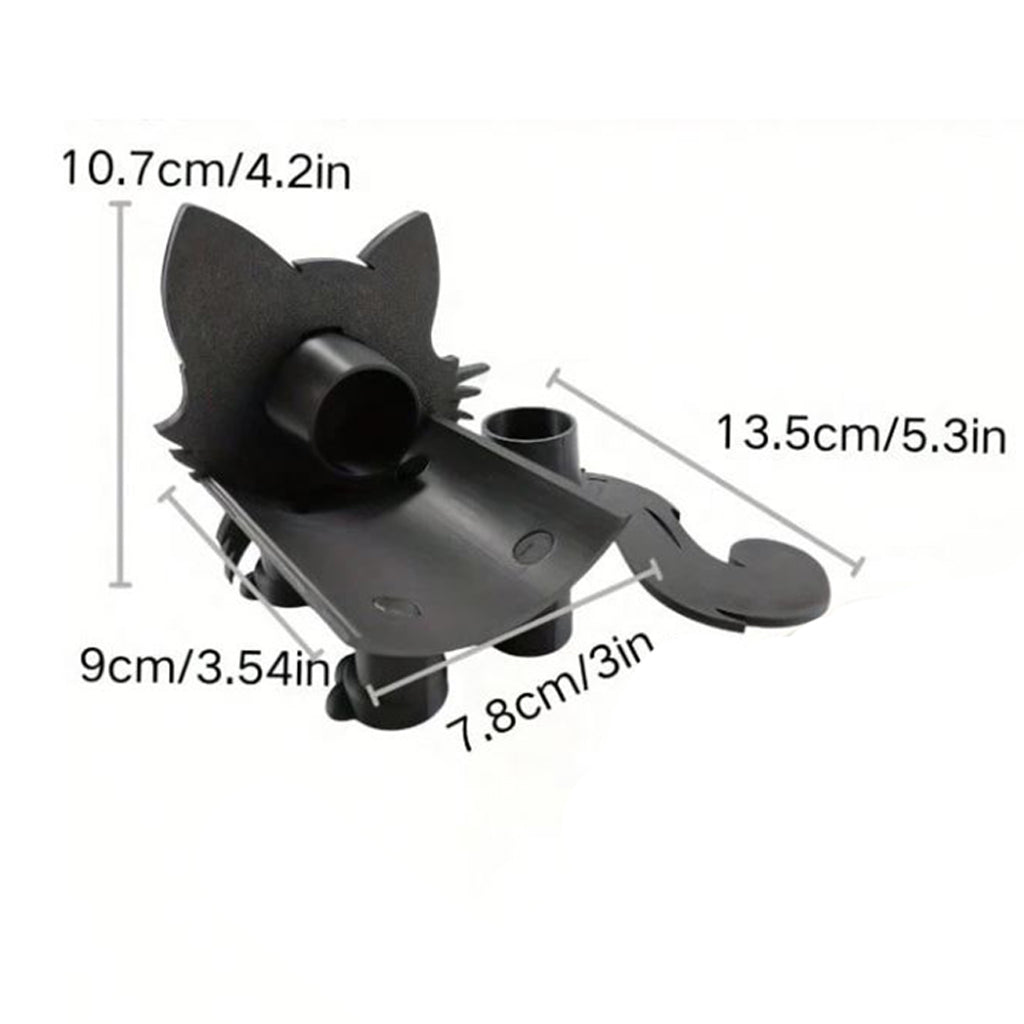 Black Cat Toilet Paper Holder with Toilet Paper Roll Included - BuyAbility