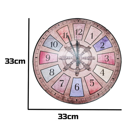 Colourful Analogue Wall Clock