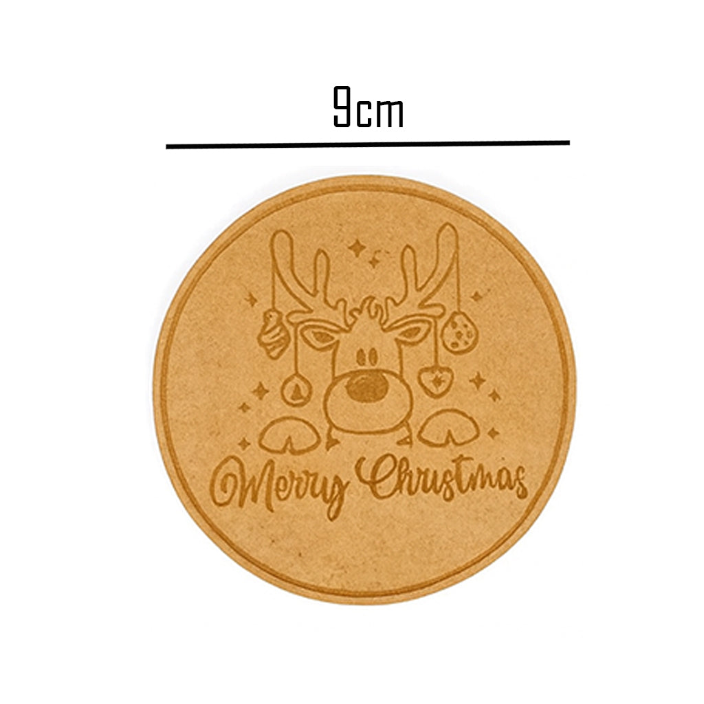 Wooden "Merry Christmas" Coaster Set - 6 piece