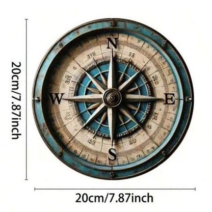 Compass Metal Sign - 20cm - BuyAbility