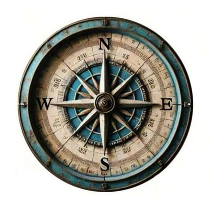 Compass Metal Sign - 20cm - BuyAbility