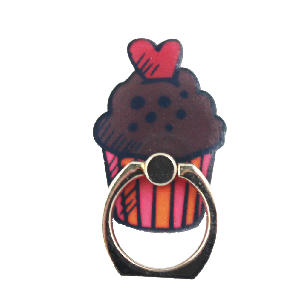 Novelty Mobile Phone Ring Holder/Stand - Cupcake