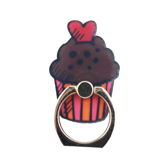 Novelty Mobile Phone Ring Holder/Stand - Cupcake
