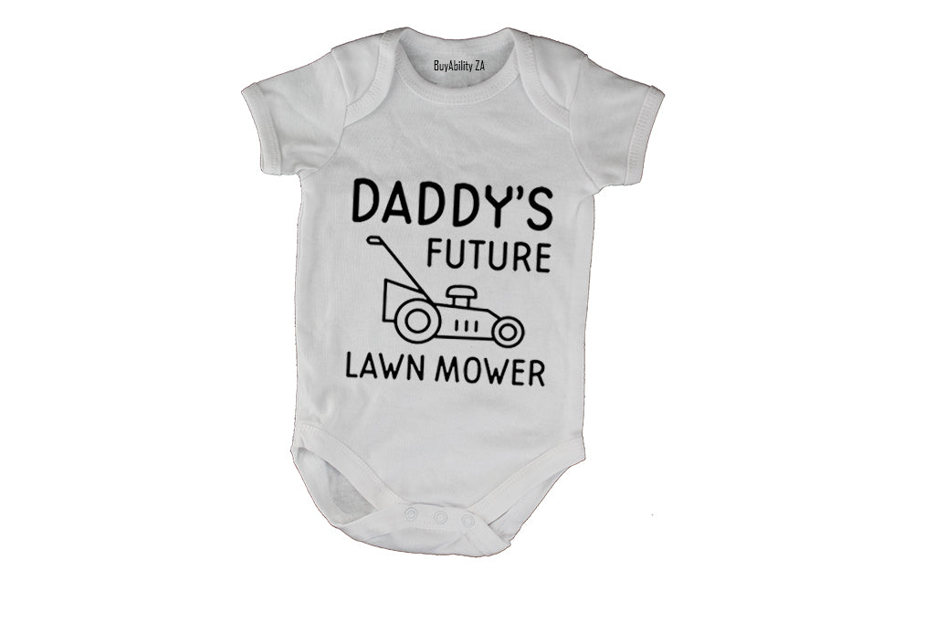 Daddy's Future Lawn Mower - Baby Grow