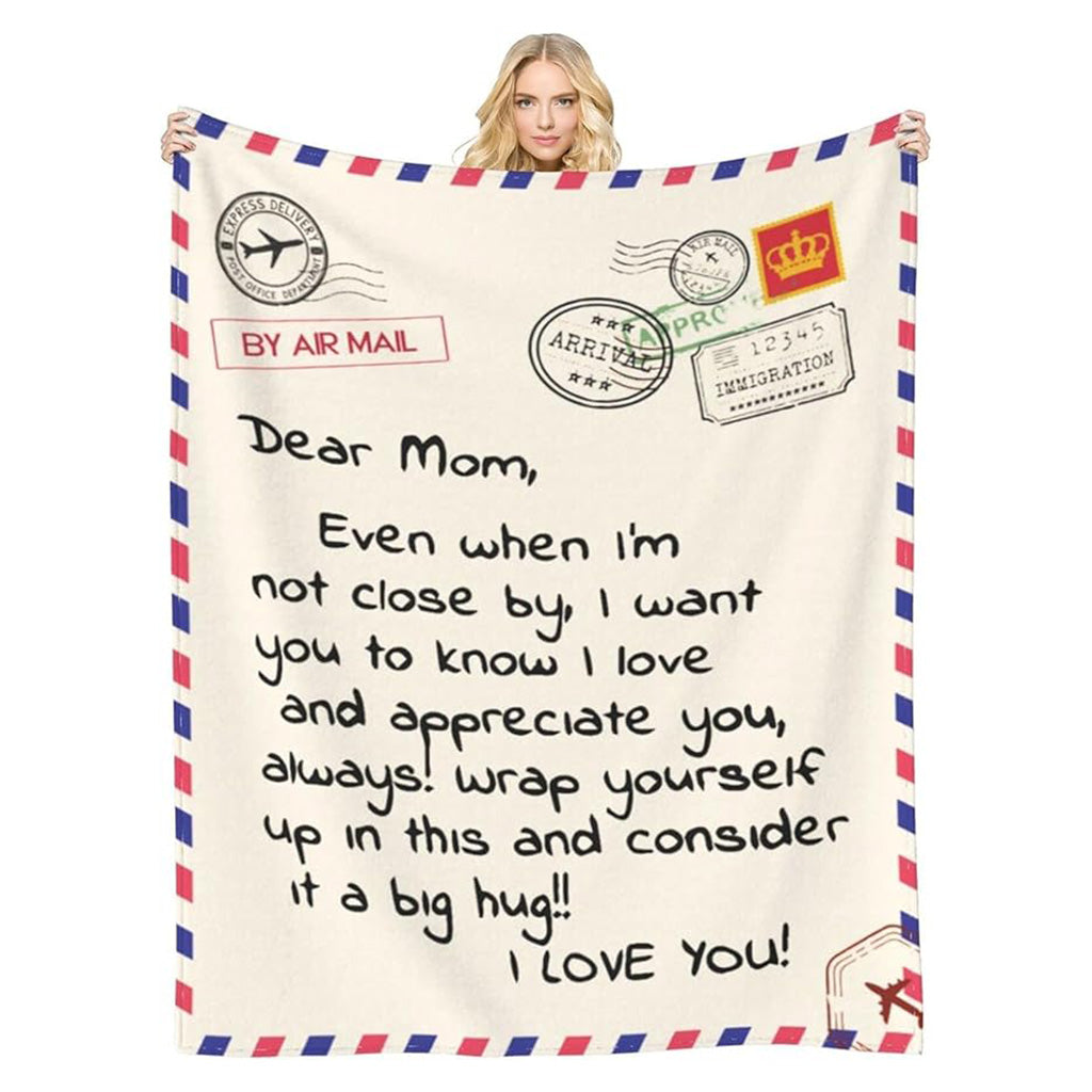 Dear Mom - Novelty Mothers Day Blanket