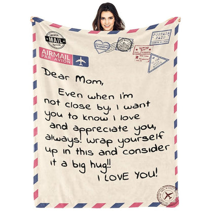 Dear Mom - Novelty Mothers Day Blanket