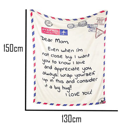 Dear Mom - Novelty Mothers Day Blanket