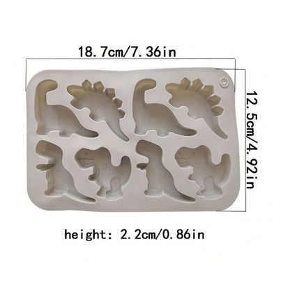 Dinosaur Silicone Mould - Brown