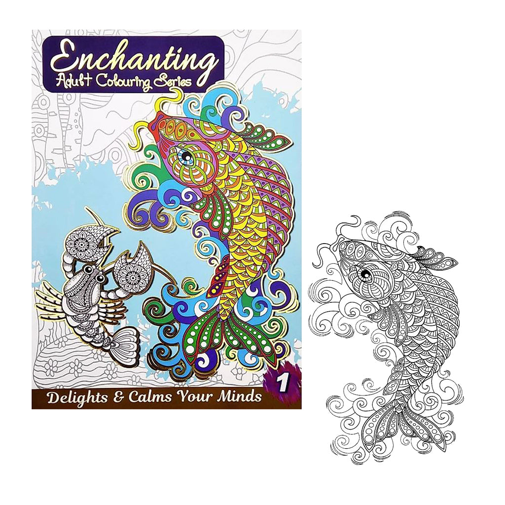 Enchanting Adult Colouring Series - Book 1 - BuyAbility