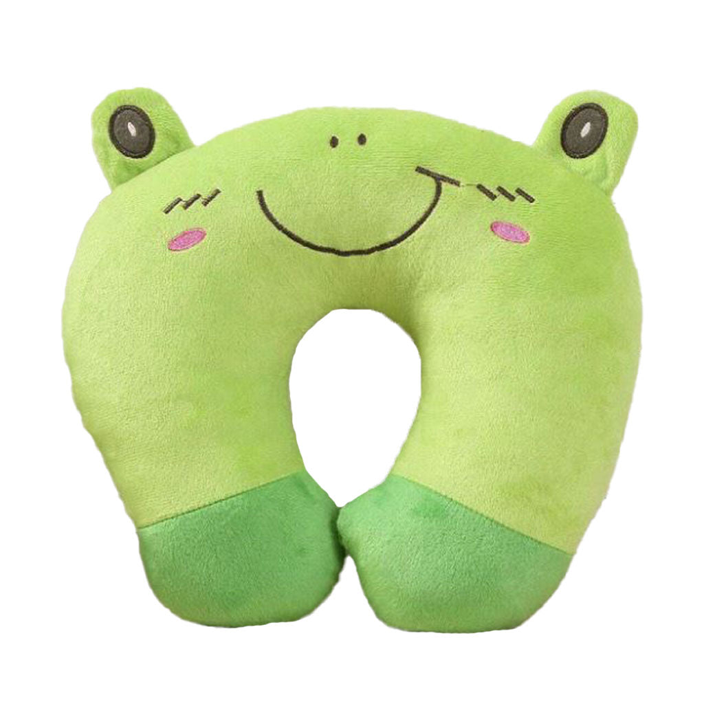 Green Frog - Kids Travel Neck Pillow