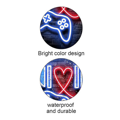 Love Gaming - Framed Canvas Wall Art