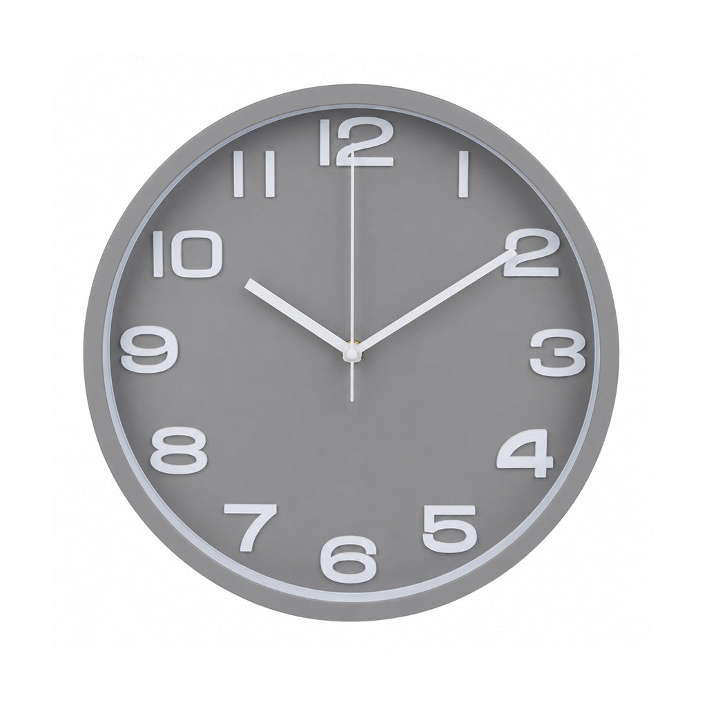 Grey & White 30cm Clock - BuyAbility