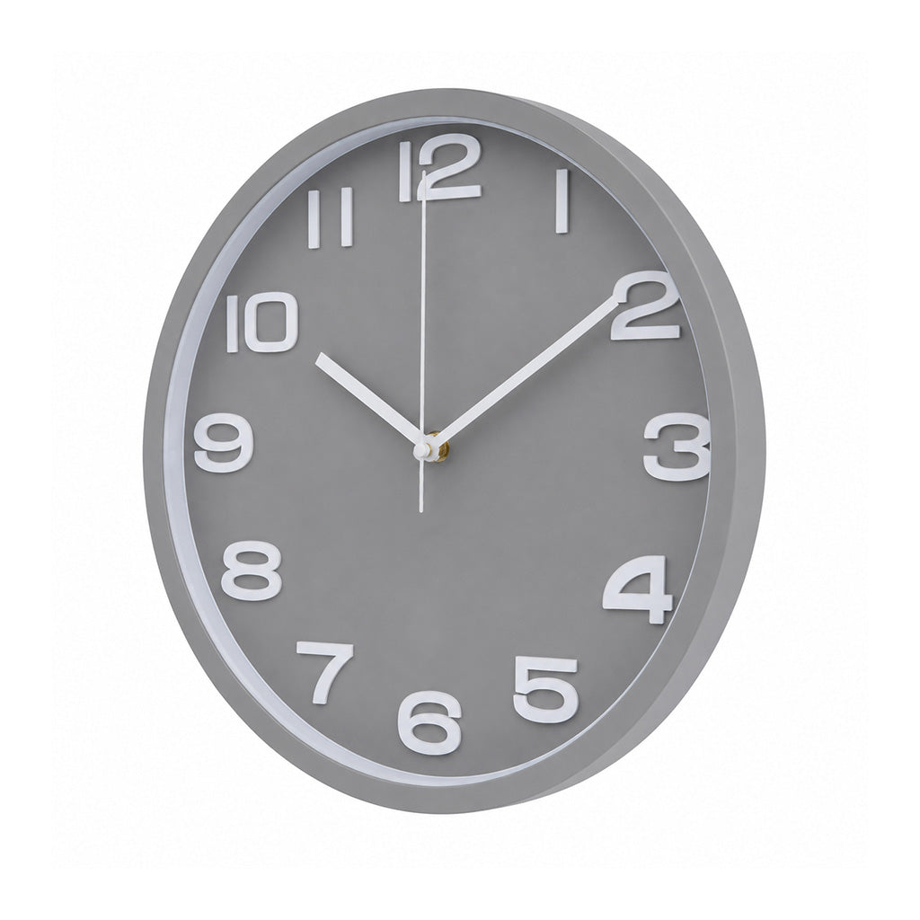 Grey & White 30cm Clock - BuyAbility